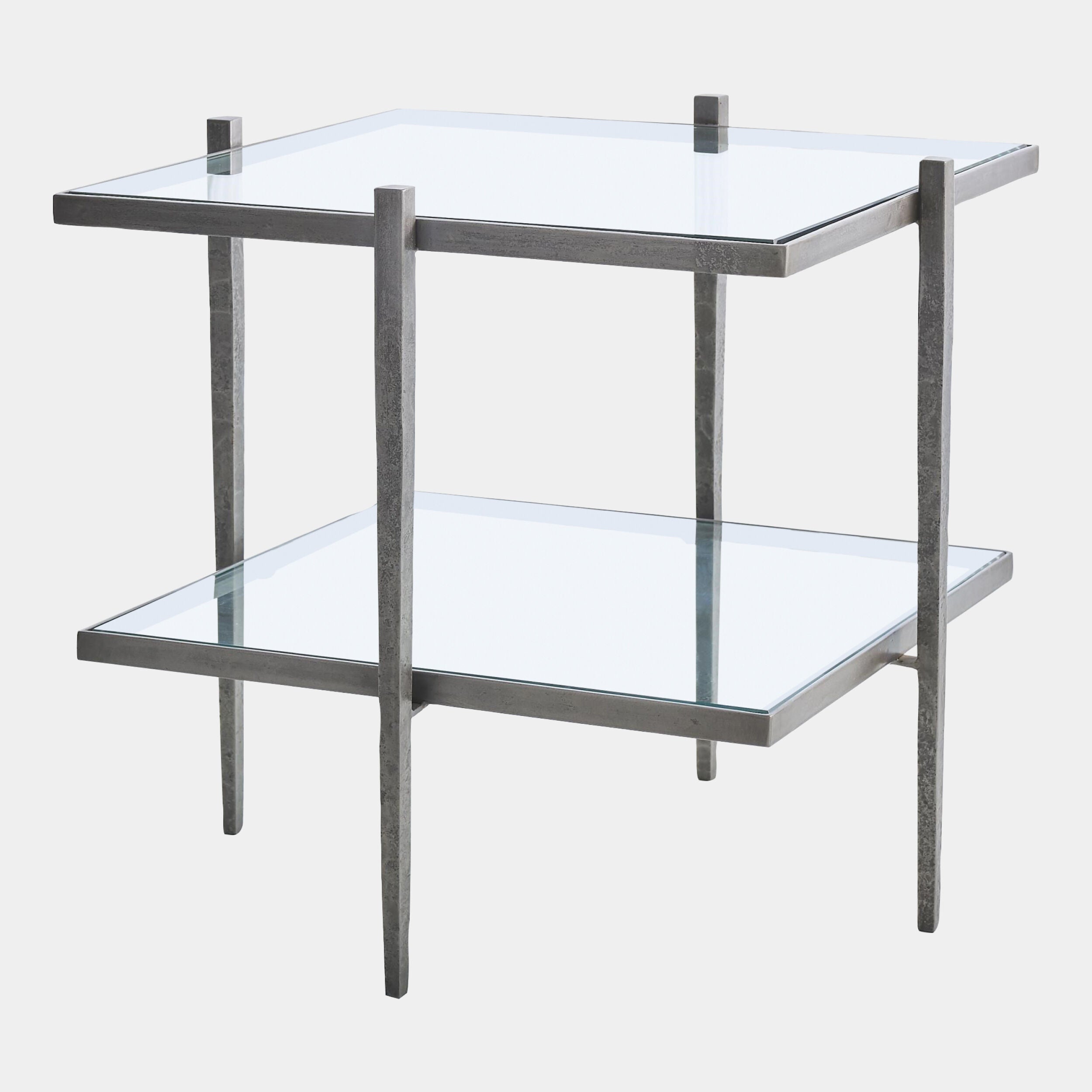 Laforge End Table-Natural Iron