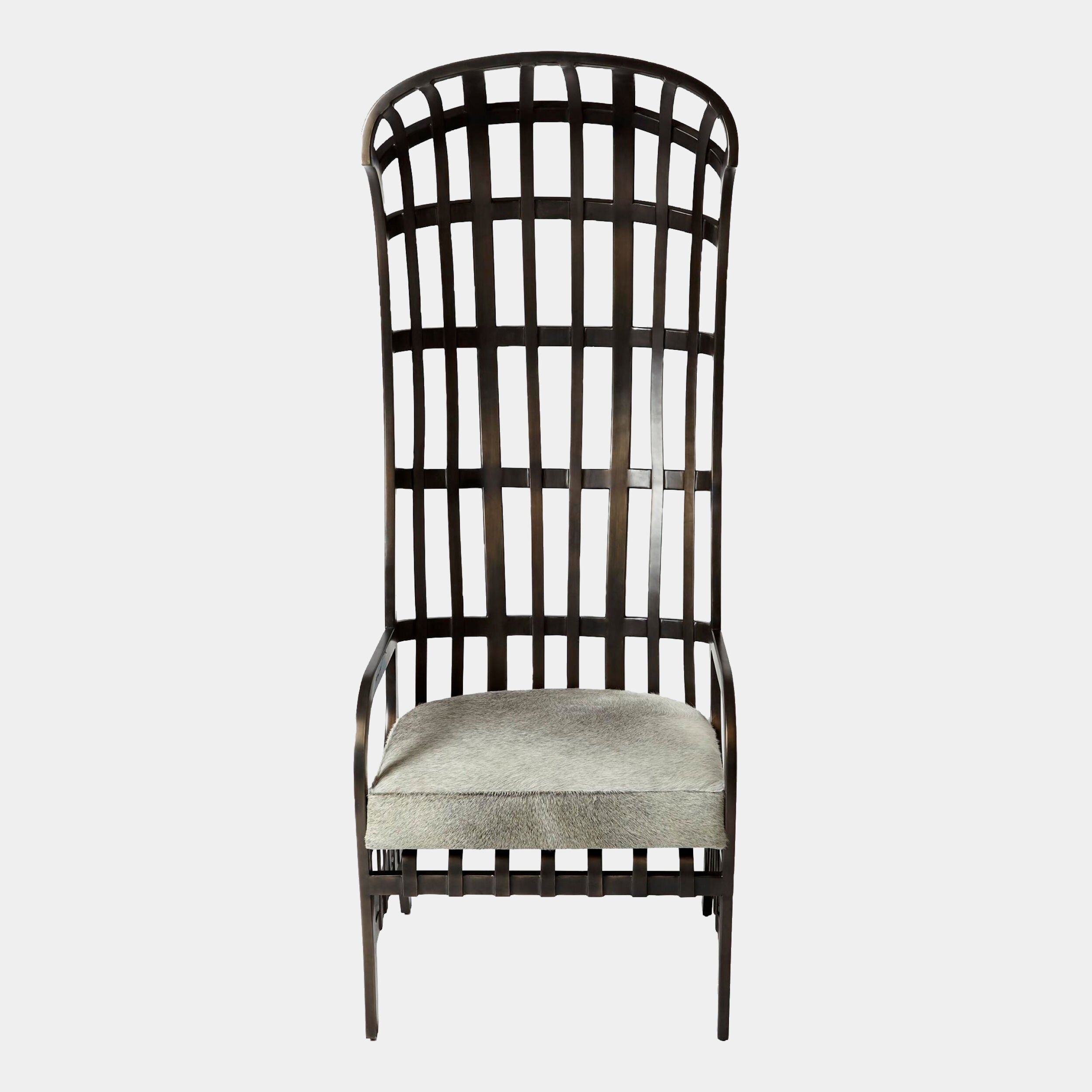 Beathan Chair w/Gray Hair-on-Hide