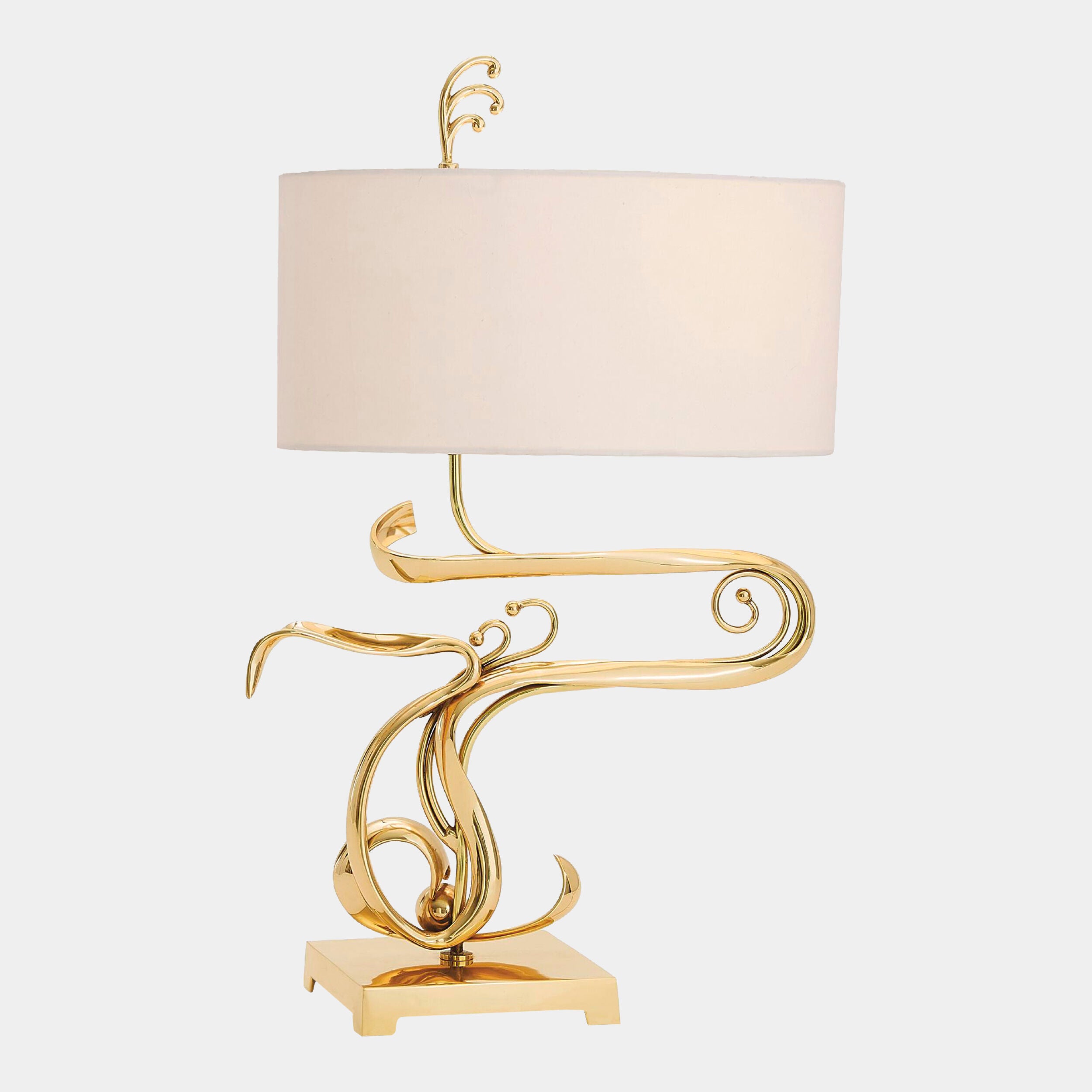 Fete Table Lamp-Brass