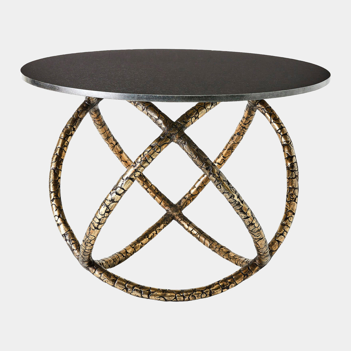 Astro Table-Antique Brass w/Black Granite