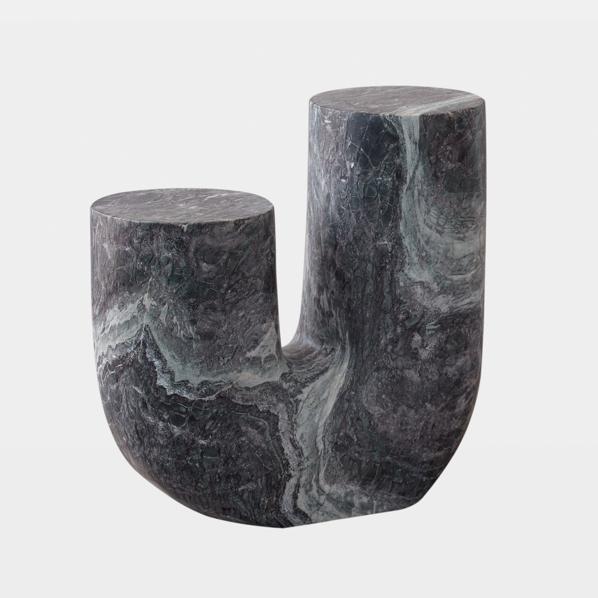Stentorian Marble Tube Table-Black