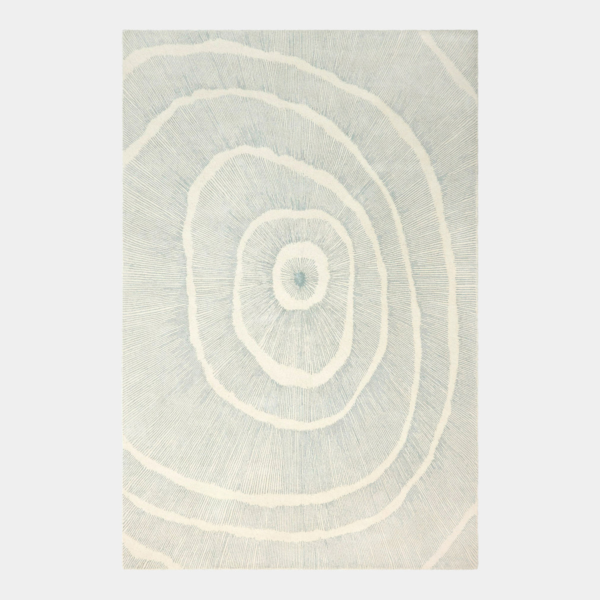Burst Rug-Ivory/Blue
