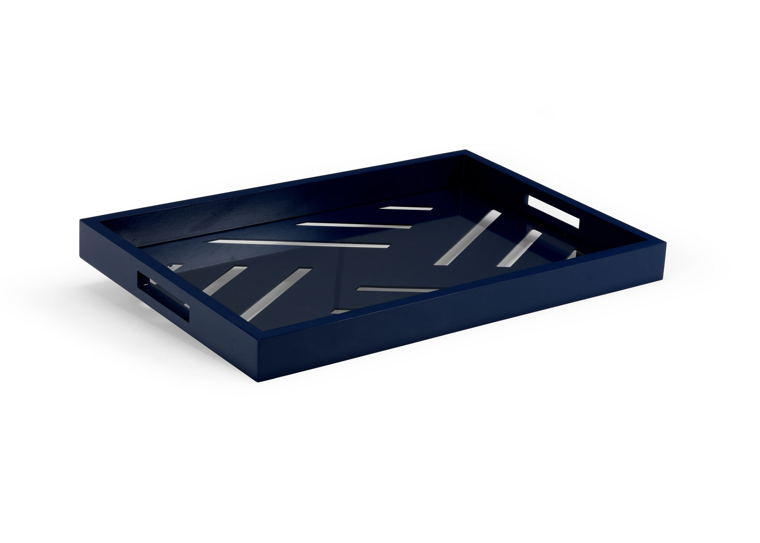 Tidewater Tray - Navy in 3.5 / Wood - Chelsea House