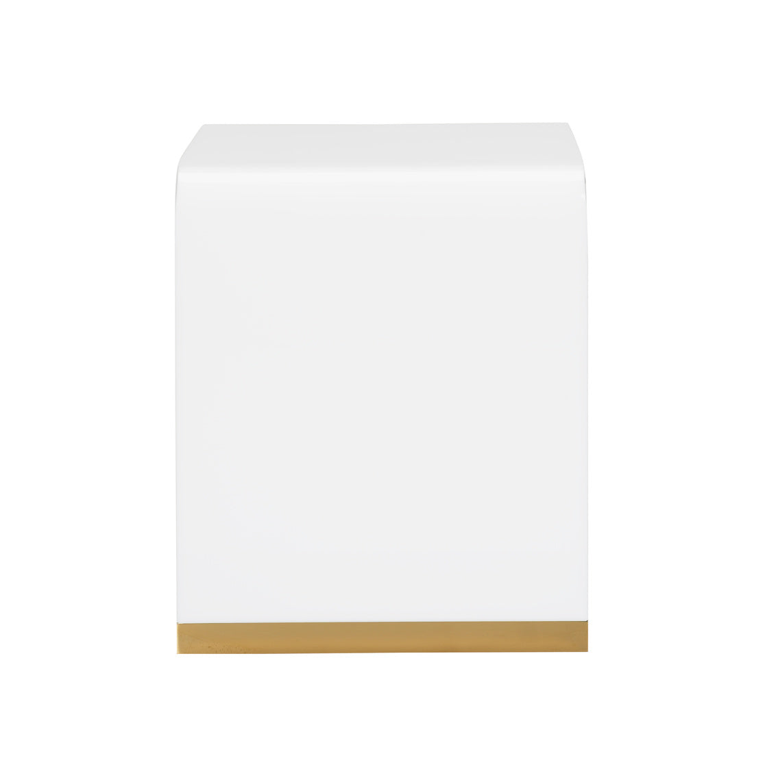 Waterfall End Table - White