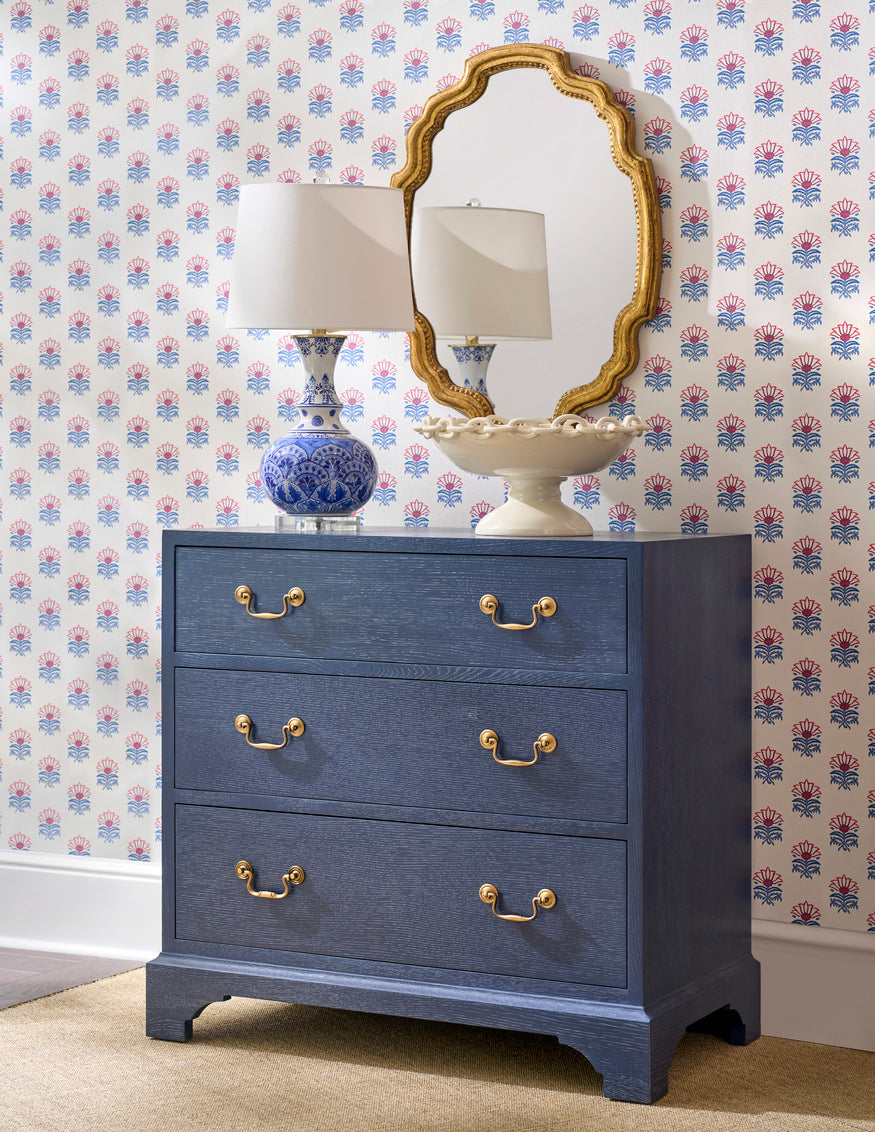 Kaia Mirror in Aged Gold/Plain/Clear / Wood - Chelsea House