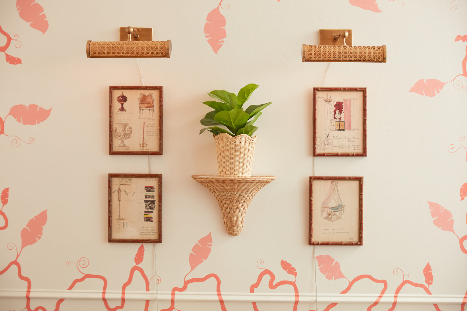 Baytree Wicker Bracket - Natural in Natural / Rattan - Chelsea House