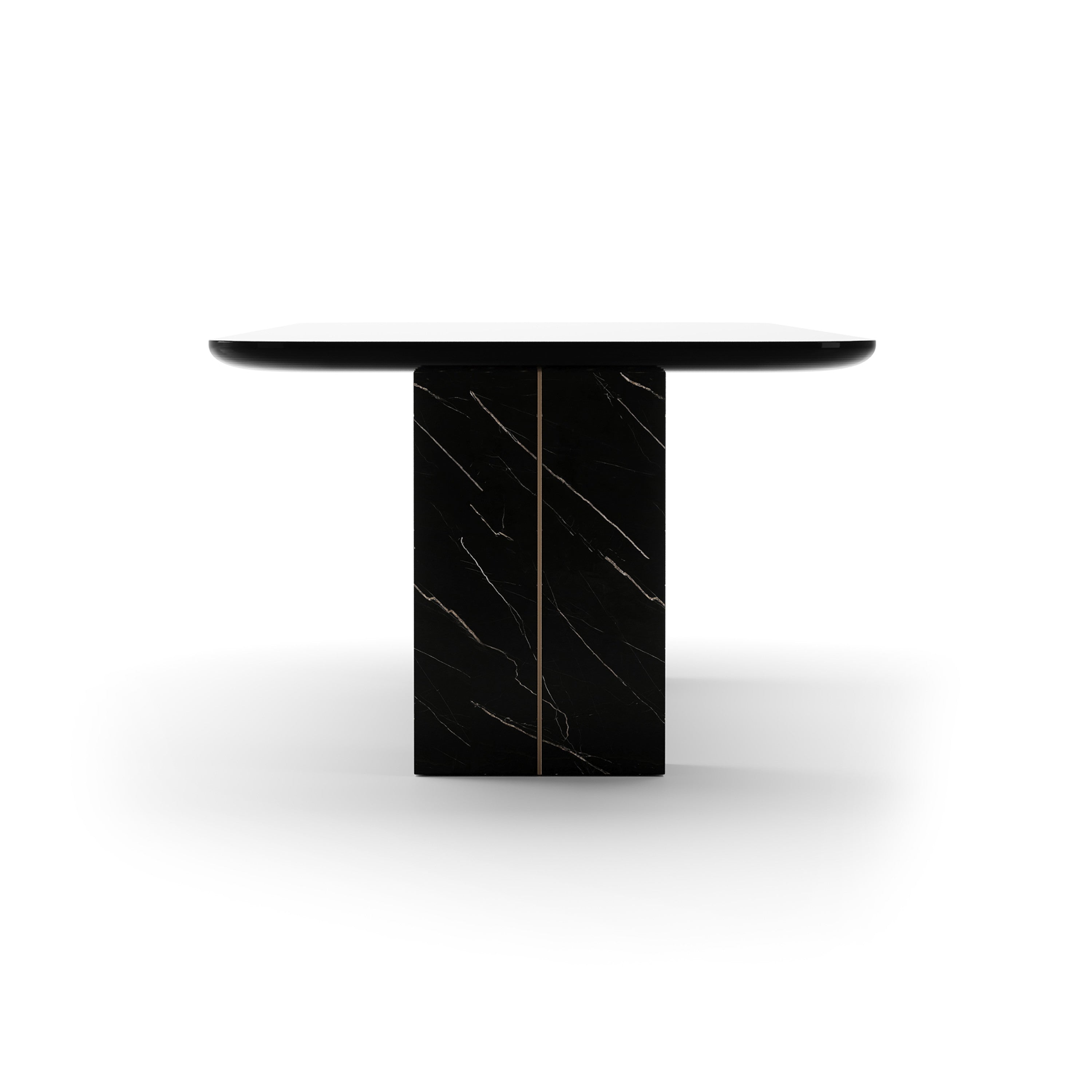 Overlap Rectangle Dining Table Dark – Dining Tables by Caracole | Sutter & Vale
