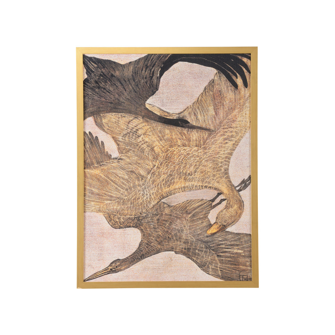 Trio of Birds in Flight in 44.5h x 33.5w x 1d / Wood - Chelsea House