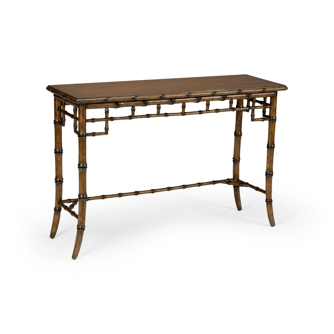 Sheraton Bamboo Console - Walnut