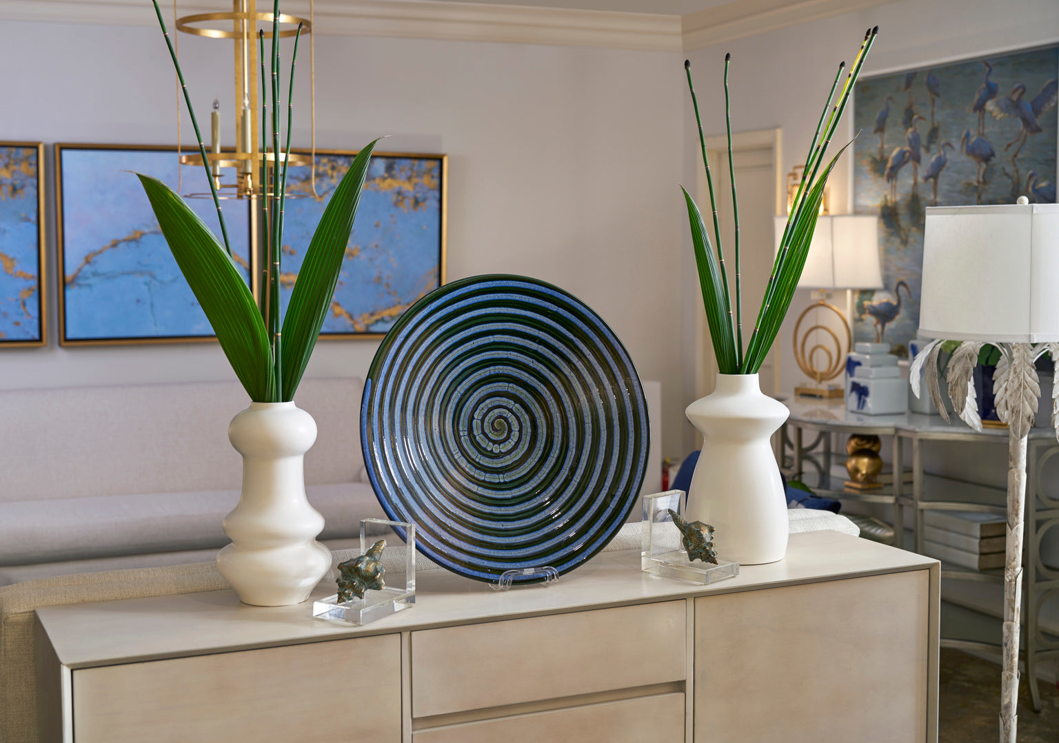 Swirl Plate (Lg) in 3 / Ceramic/Porcelain - Chelsea House