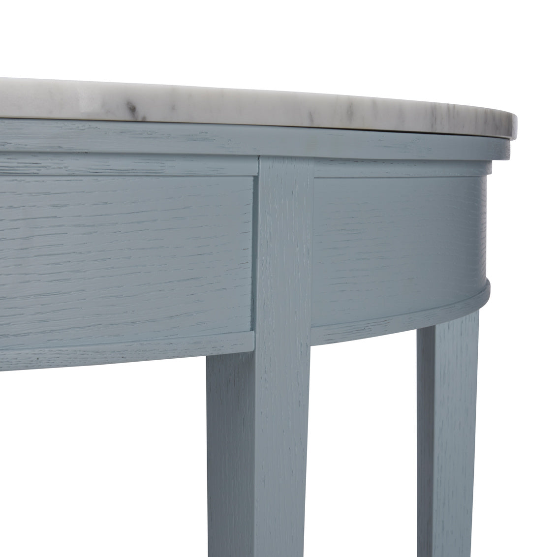 Brussels Demilune-Pale Blue in Pale Blue/Natural White / Wood - Chelsea House