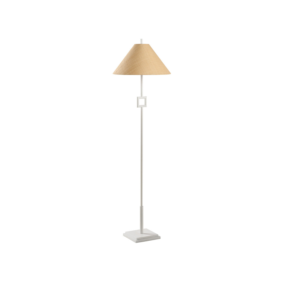 Overhill Floor Lamp - Matte White in 55.5 / Metal - Chelsea House