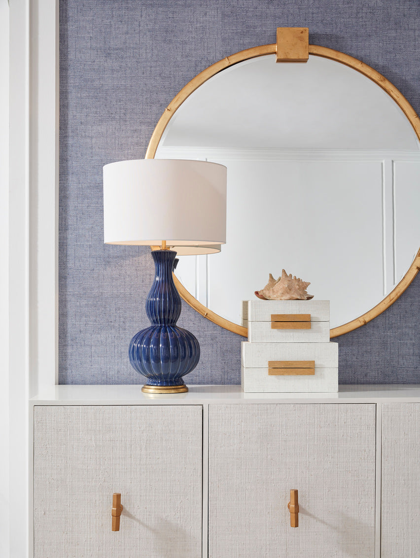 Augusta Lamp - Blue in 34 / Ceramic/Porcelain - Chelsea House