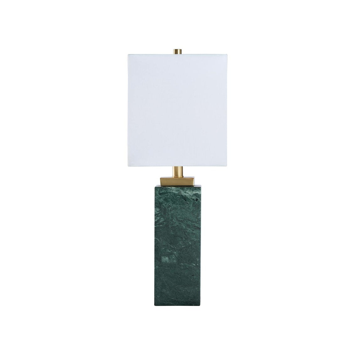 Pax Table Lamp in Natural Green/Antique Brass / Stone - Chelsea House