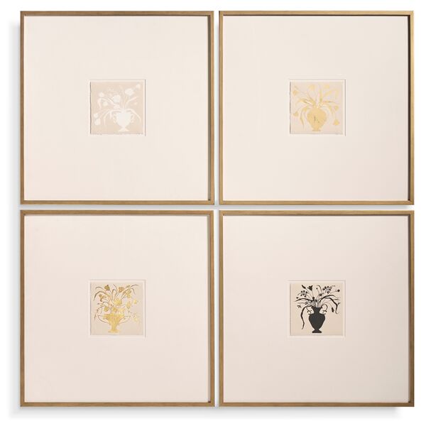 Bouquet Silhouettes - Set of 4