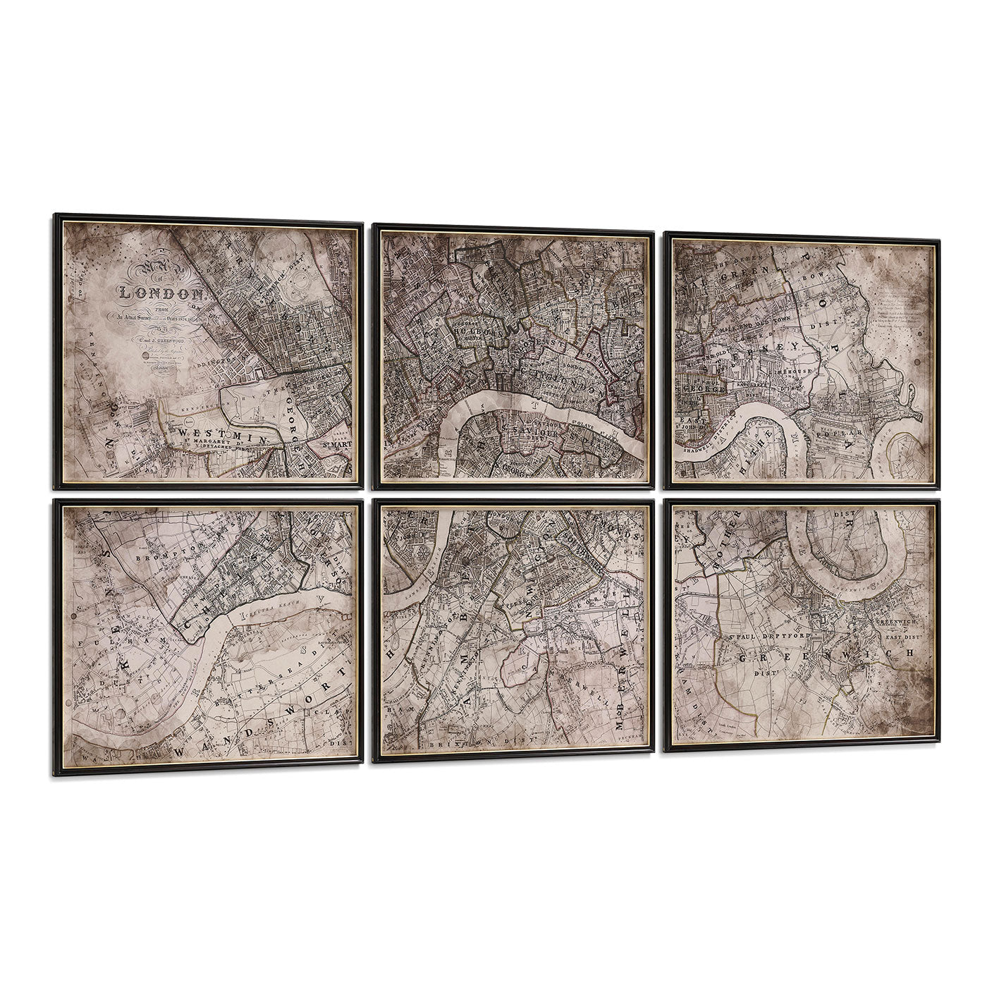 Districts of the Metropolis - Set of 6