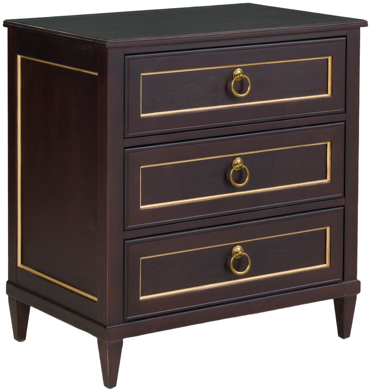 Palazzo Three Drawer Nightstand (8010-NS-M) - Fairfield Chair