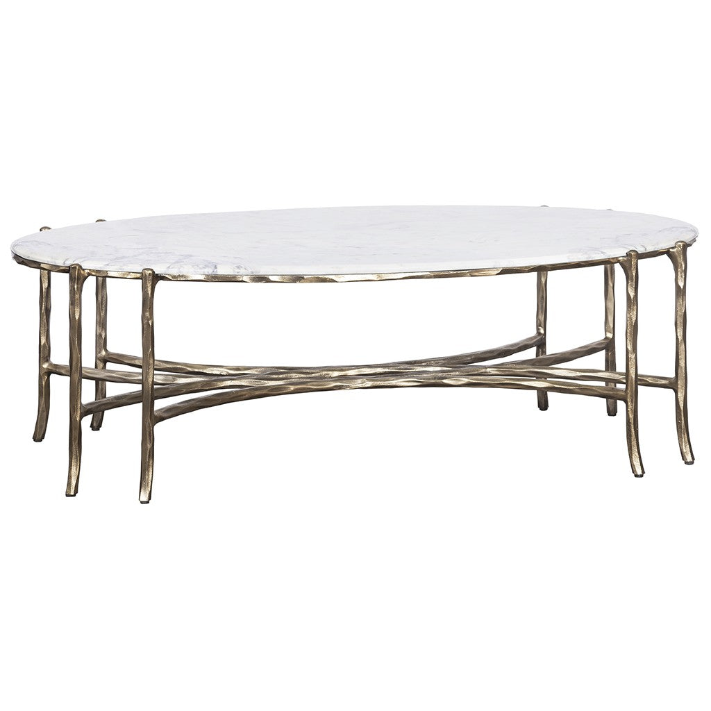 Monier Cocktail Table w/Stone Top (8089-46-M) - Fairfield Chair