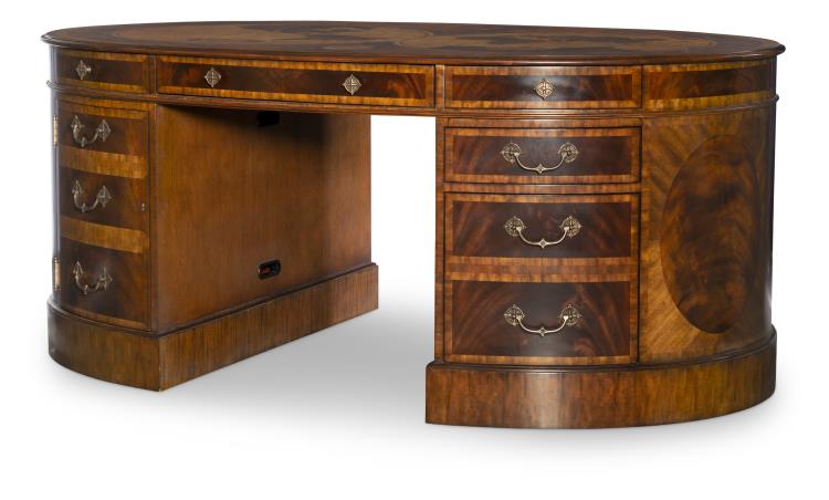 Map Partner's Oval Desk – Desks by Maitland-Smith | Sutter & Vale