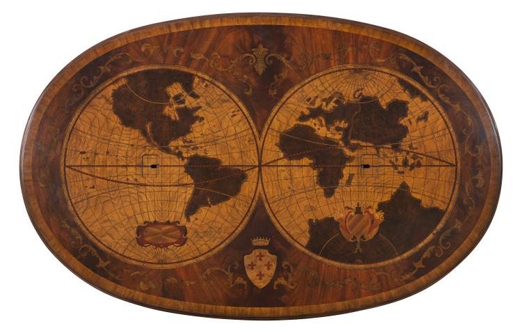 Map Partner's Oval Desk – Desks by Maitland-Smith | Sutter & Vale