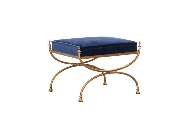 Royal Blue Courtly Bench – Benches by Maitland-Smith | Sutter & Vale