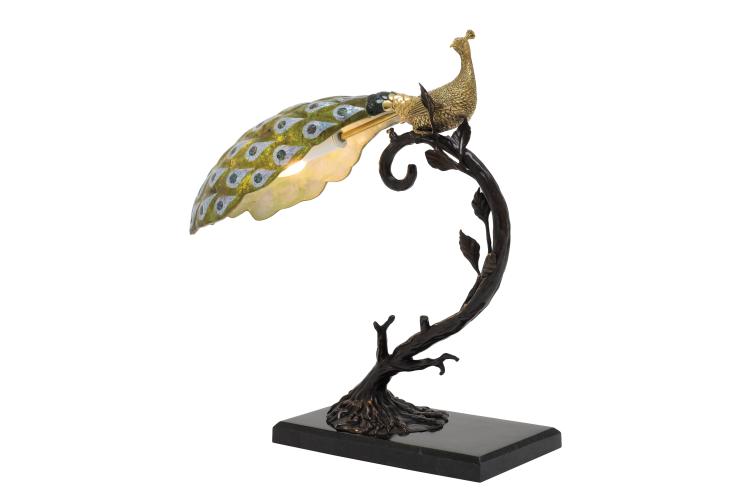 Peacock Desk Lamp – Table Lamps by Maitland-Smith | Sutter & Vale