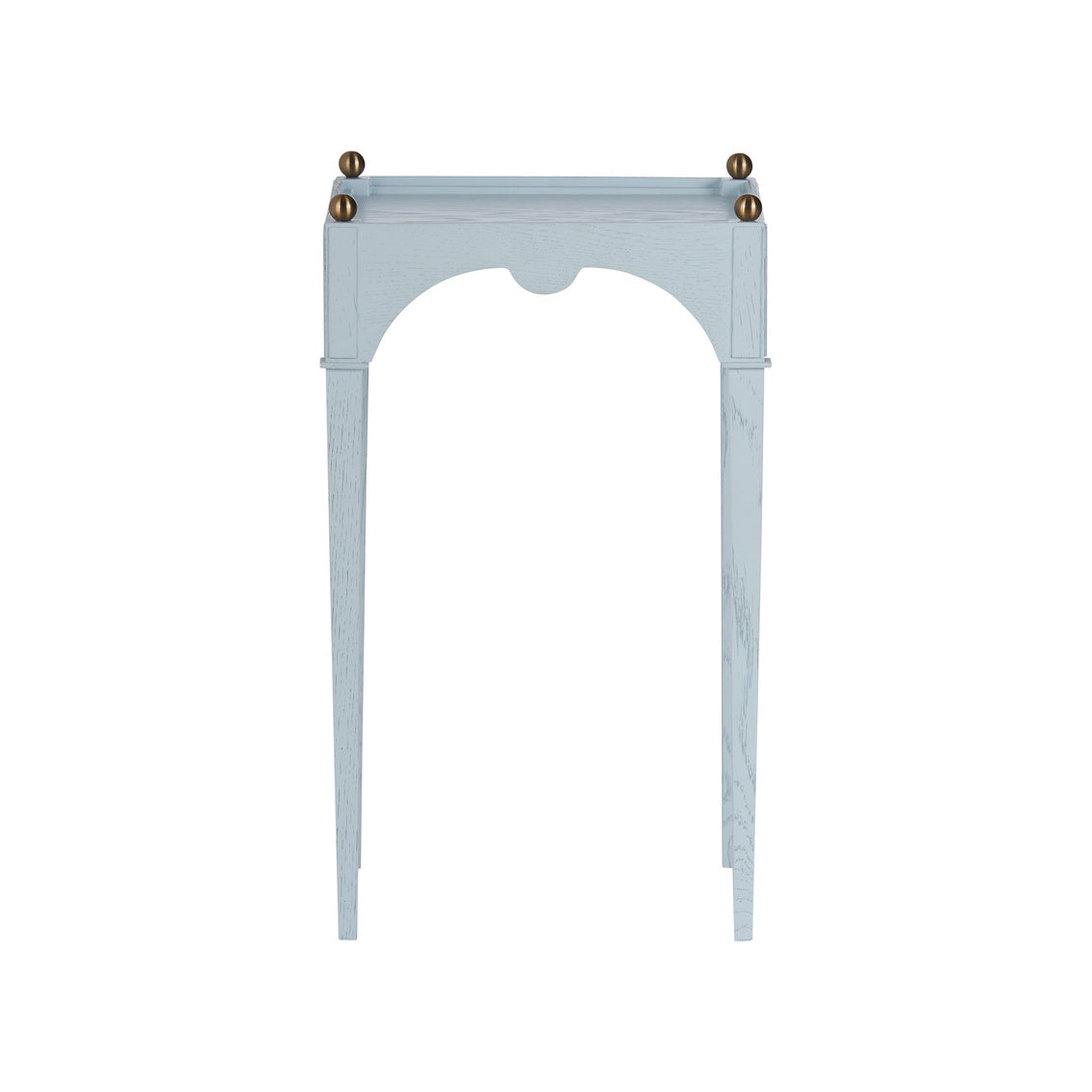 Kent Drinks Table-Blue in Pale Blue/Gold / Wood - Chelsea House