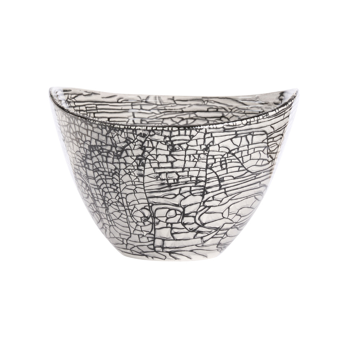 Black Oval Centerpiece in 10 / Porcelain - Chelsea House