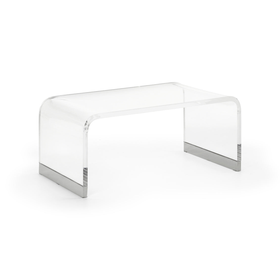 Waterfall Coffee Table - Nickel in 18 / Acrylic - Chelsea House