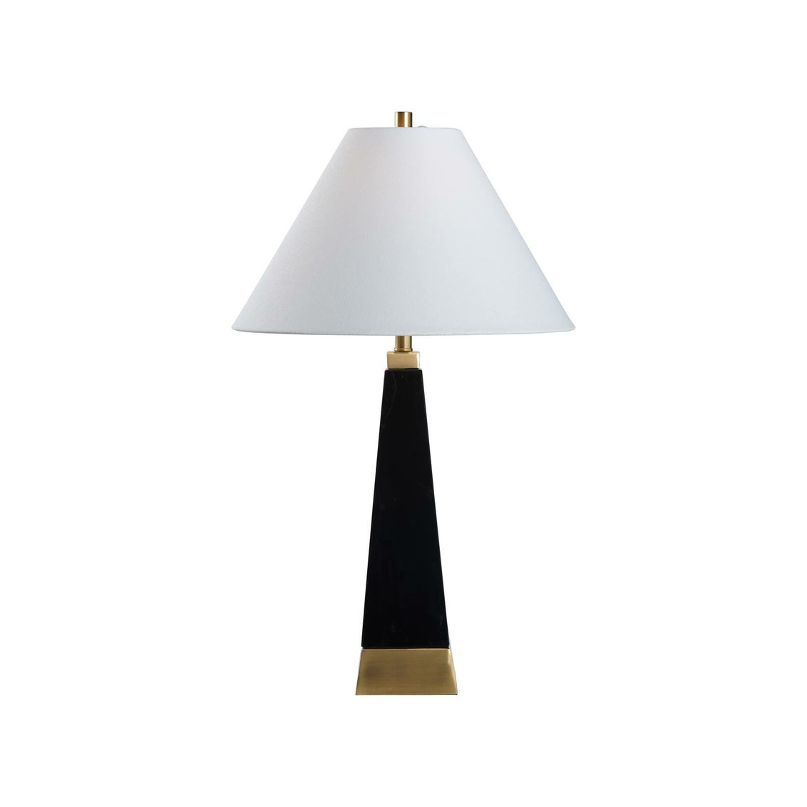 Oscar Table Lamp in Natural Black//Antique Brass / Stone - Chelsea House