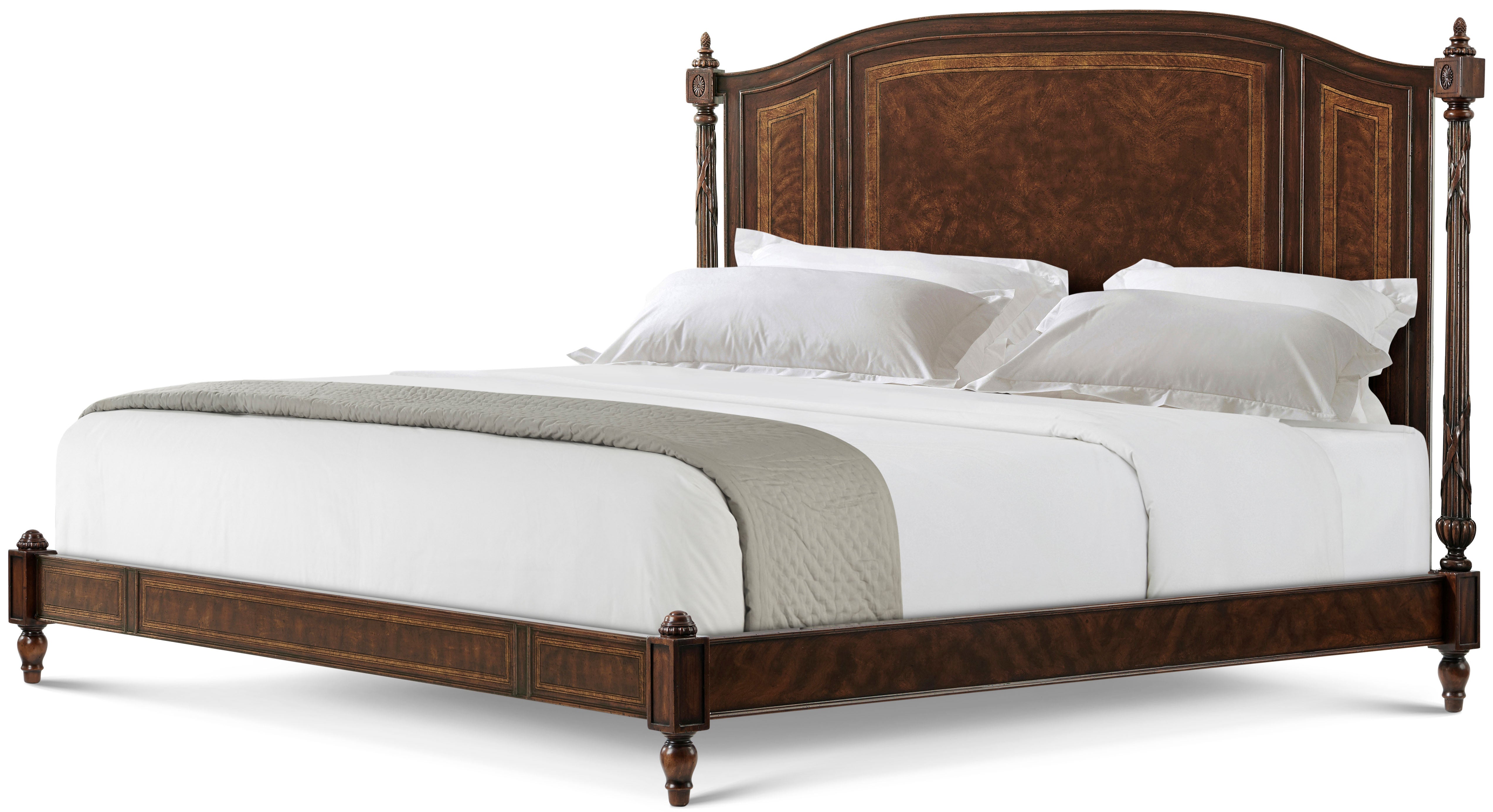 Brooksby US King Bed in Cerejeira Veneer, Mahogany - Theodore Alexander