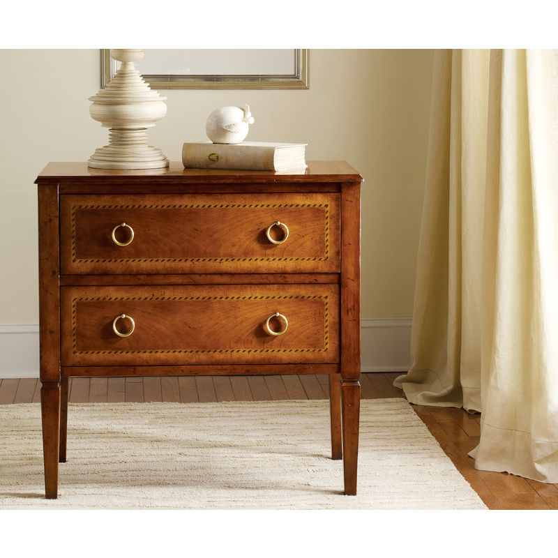 Two Drawer Fruitwood Commode