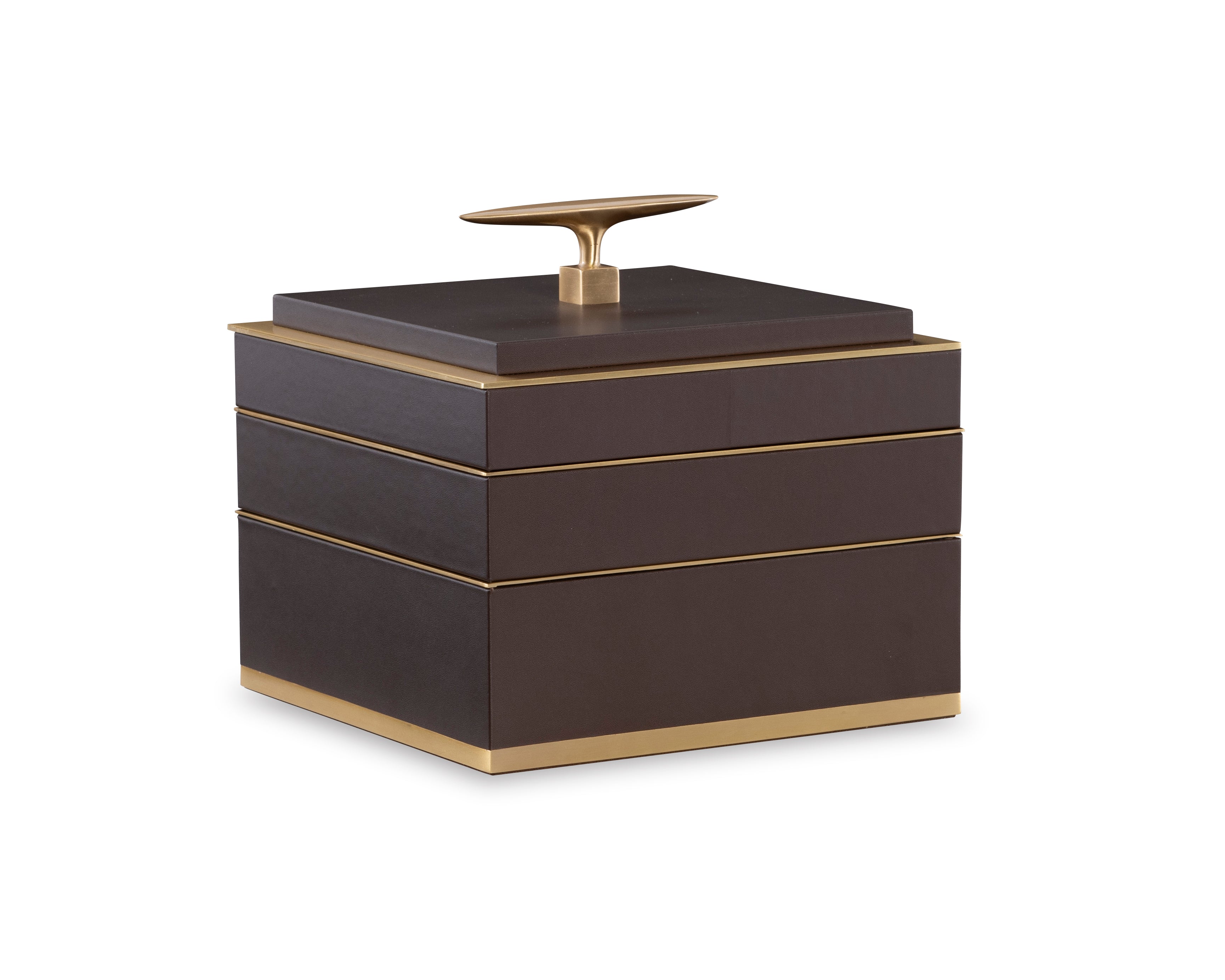 Brown Compartment Box