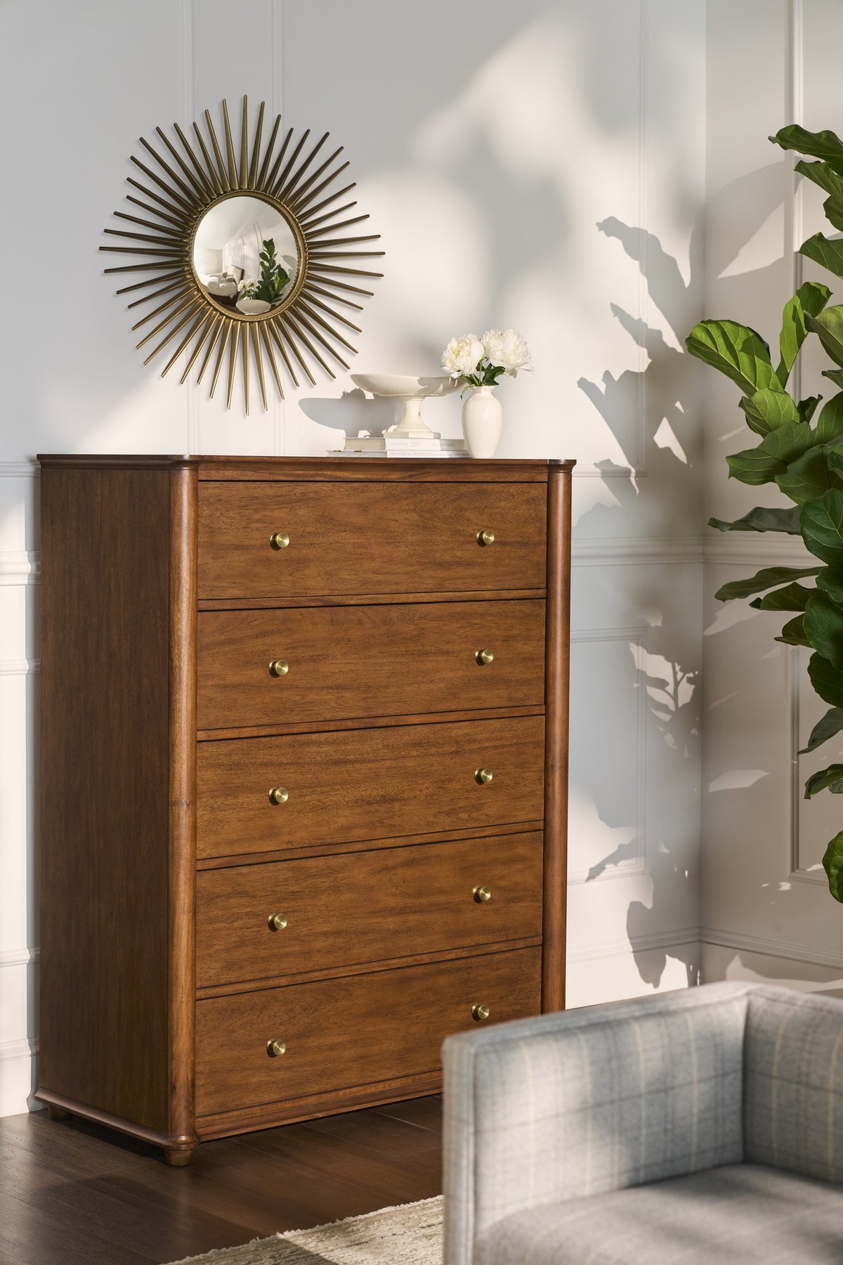 Tall Five Drawer Chest (8610-MH) - Fairfield Chair