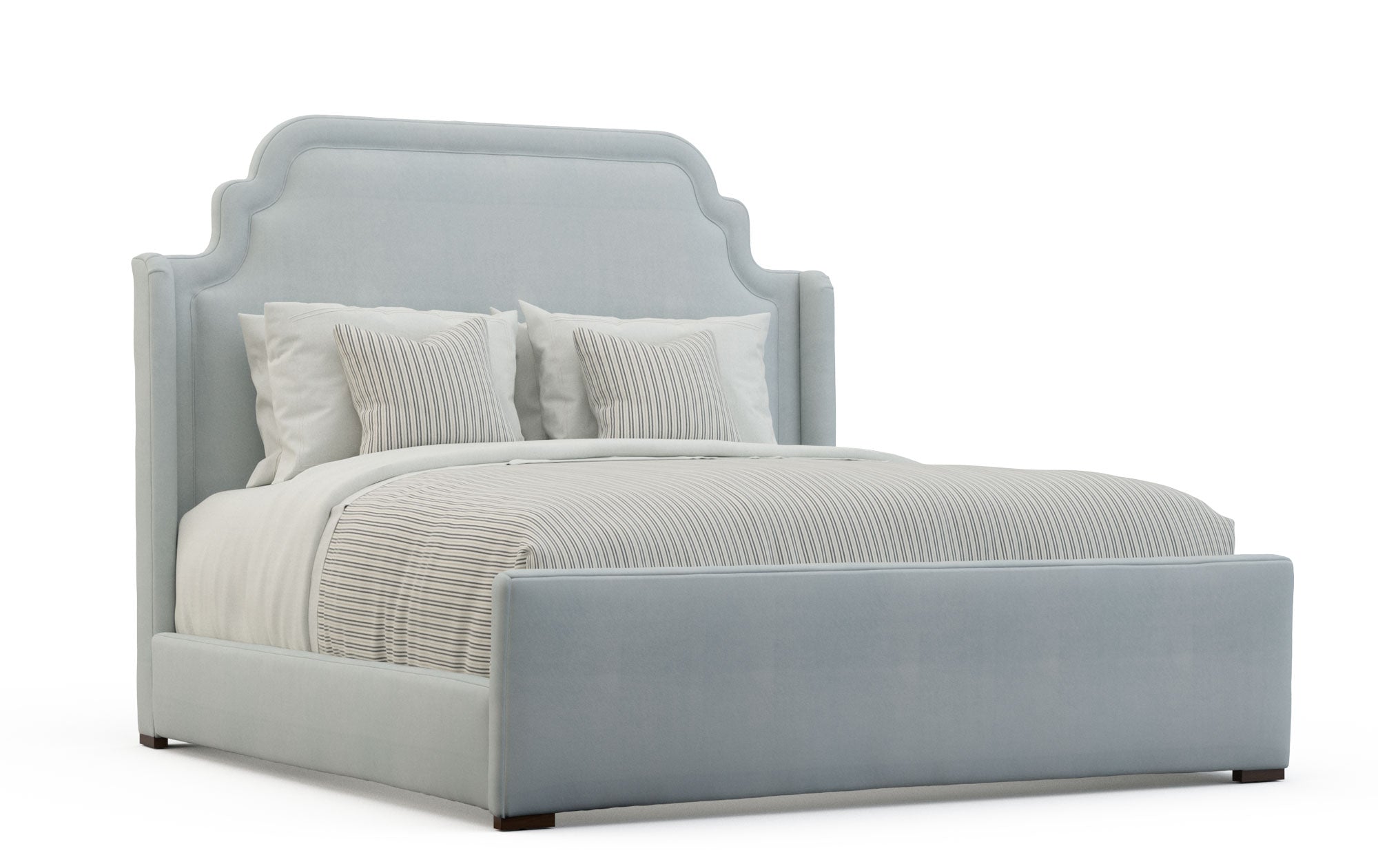Swan Lake Upholstered King Bed