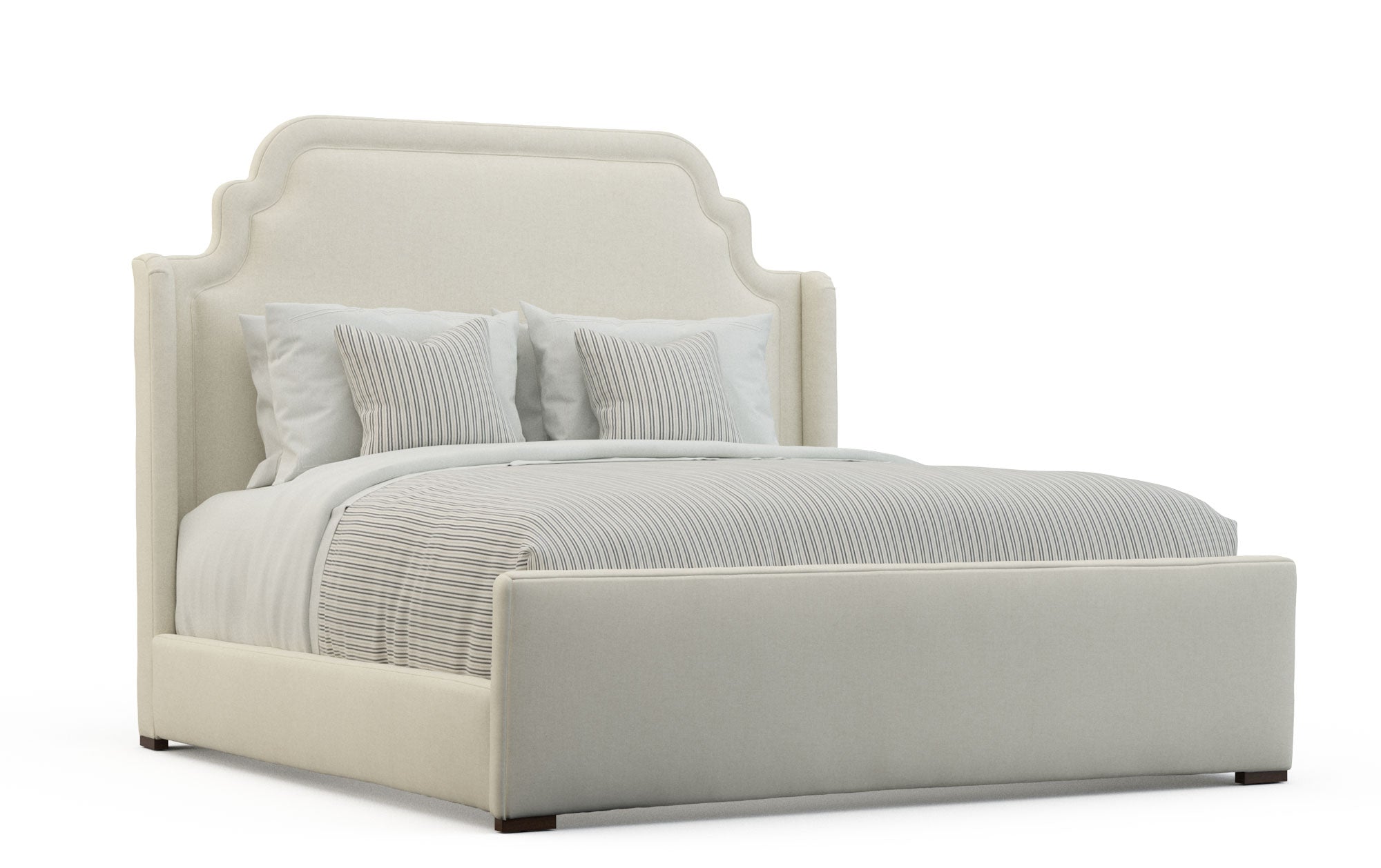 Swan Lake Upholstered King Bed
