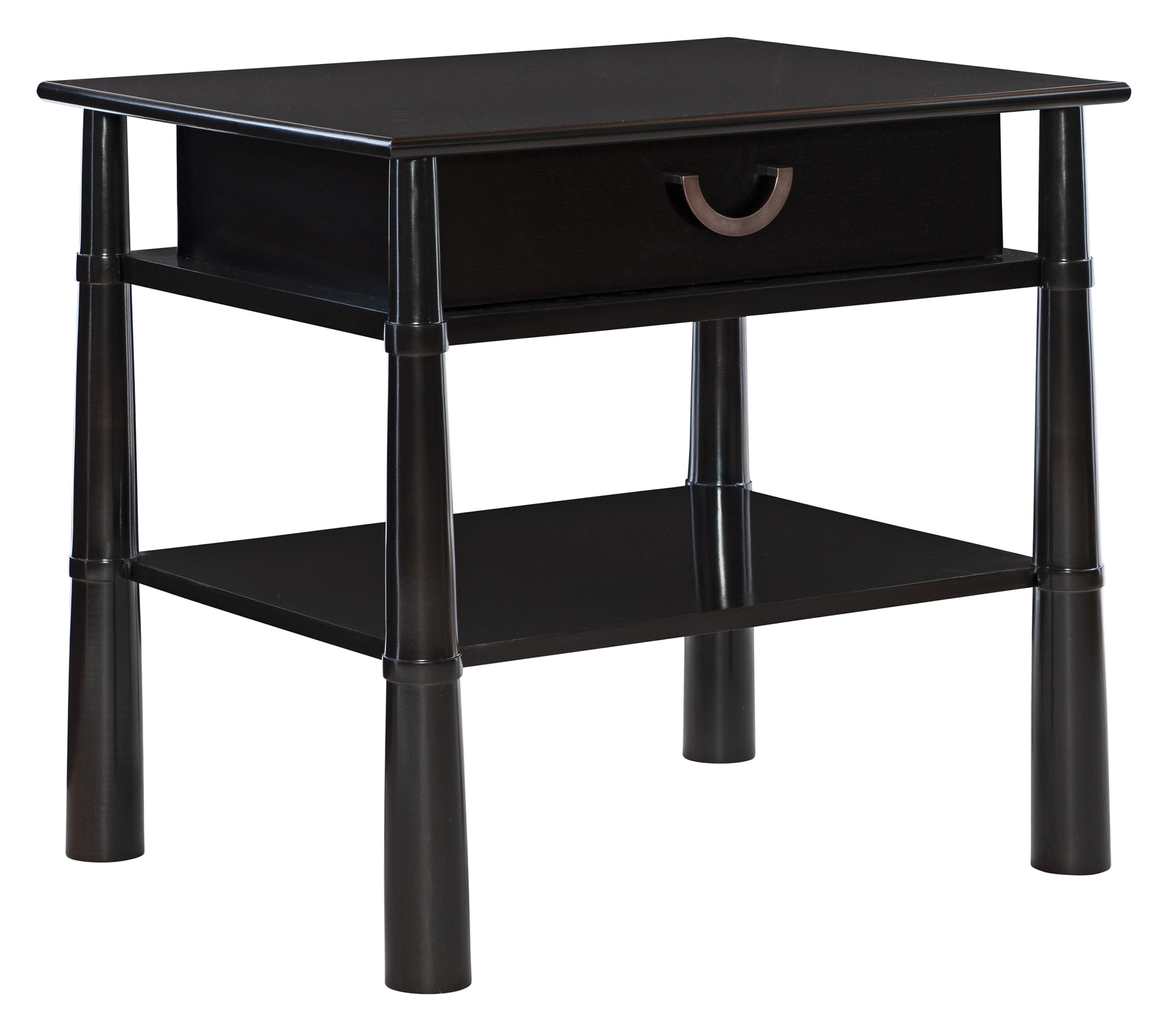 THORA SIDE TABLE / NIGHTSTAND in Primavera Veneers, Maple Solids - Hickory Chair
