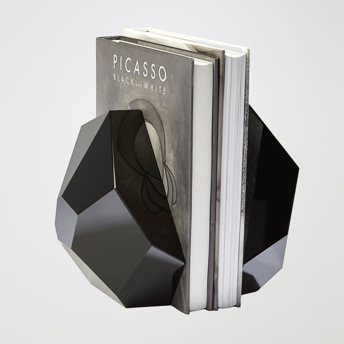 Lucretzia Crystal Bookends-Black