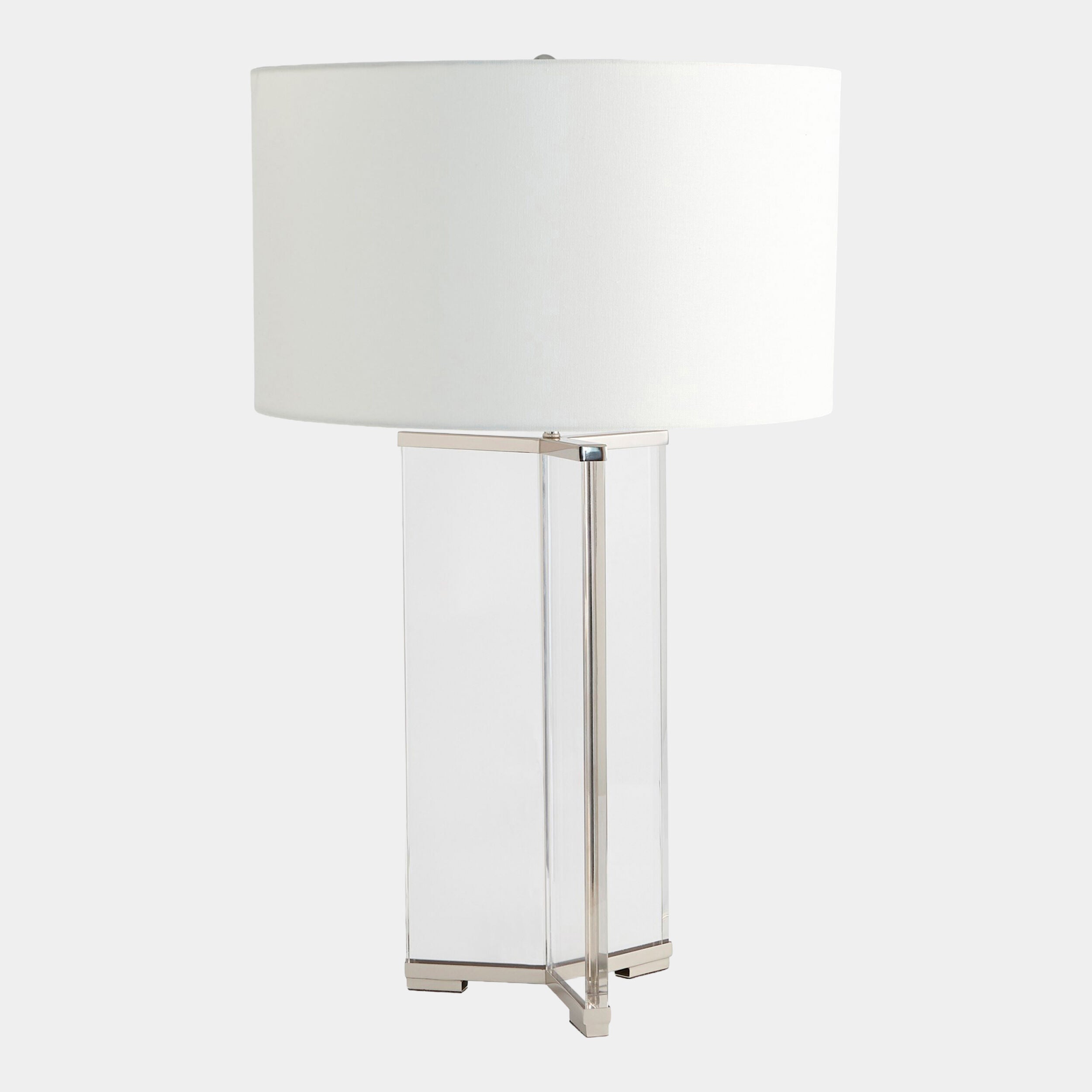 Upsilon Table Lamp-Nickel