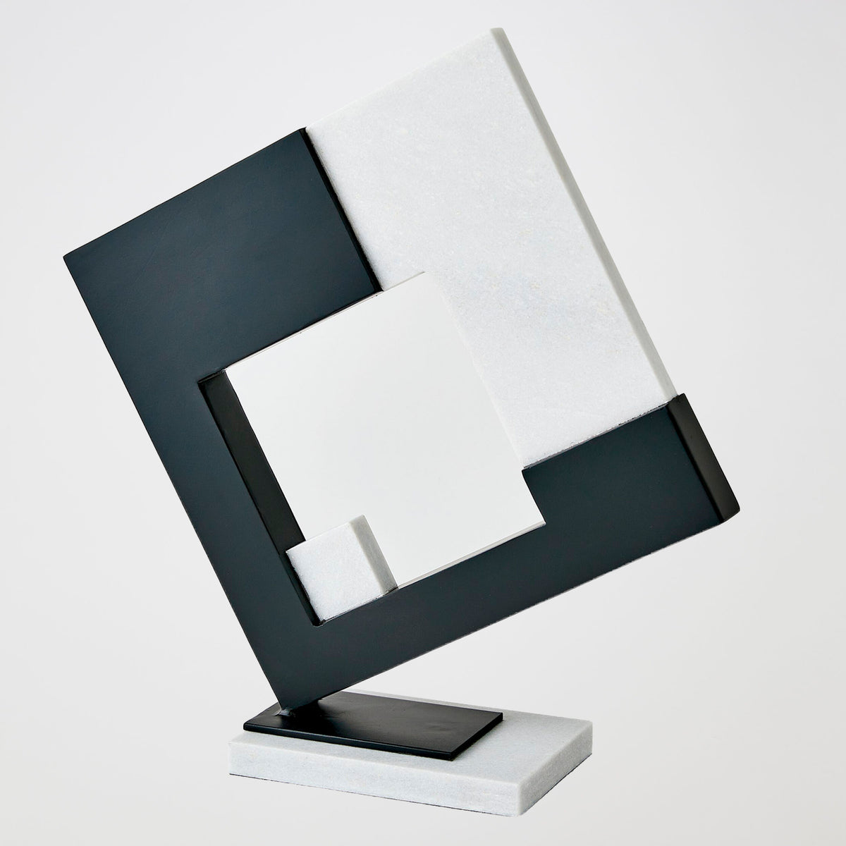 Geometric Plane Sculpture-Marble