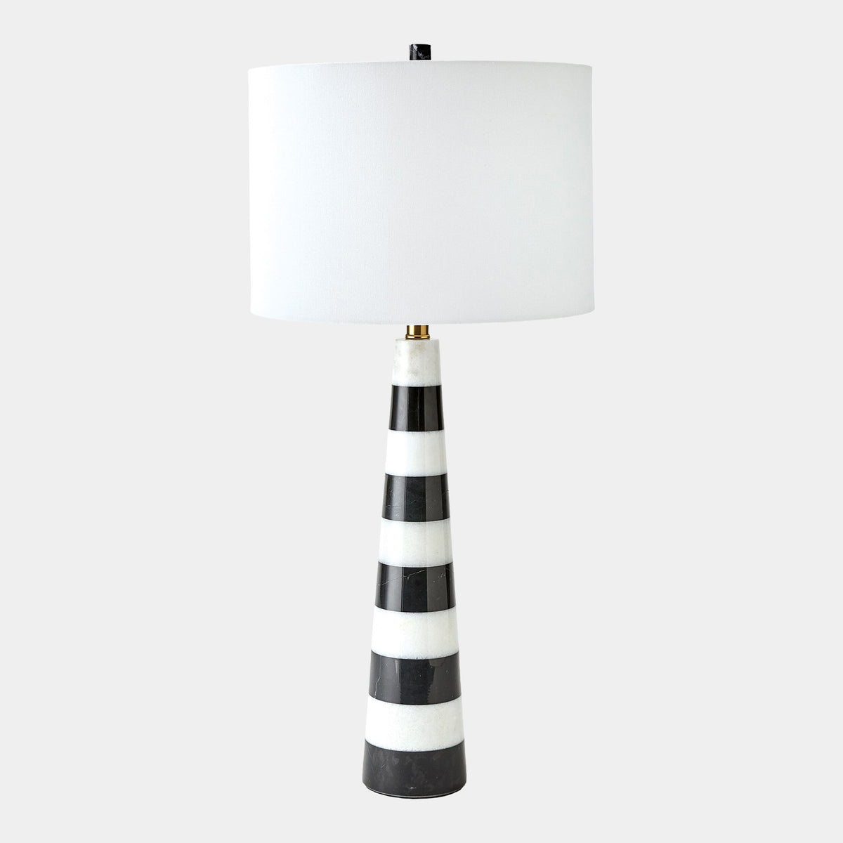 Pinnacle Marble Lamp-Black/White