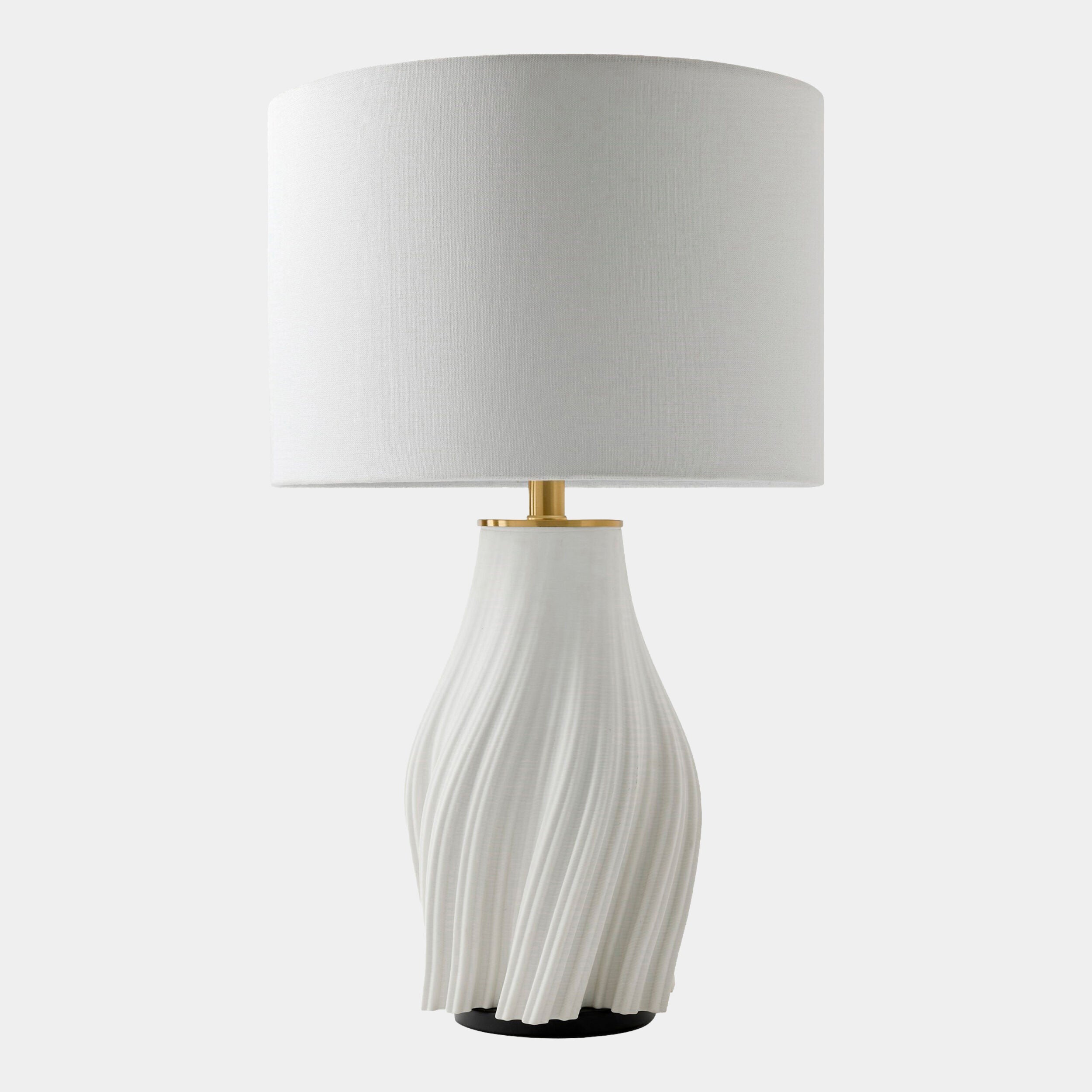 Plumb Wave Lamp-Matte White