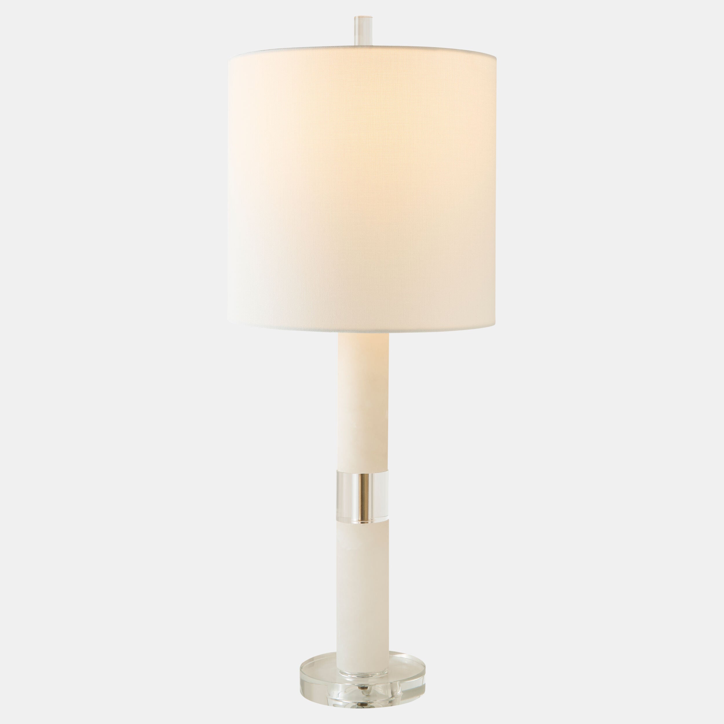 Meira Stacked Lamp-Alabaster/Acrylic/Brass