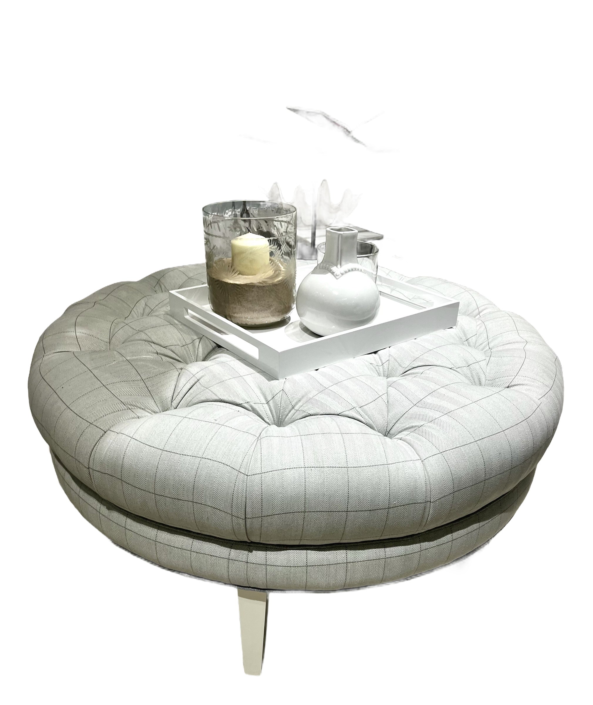 Dinah Ottoman in Combs Mist