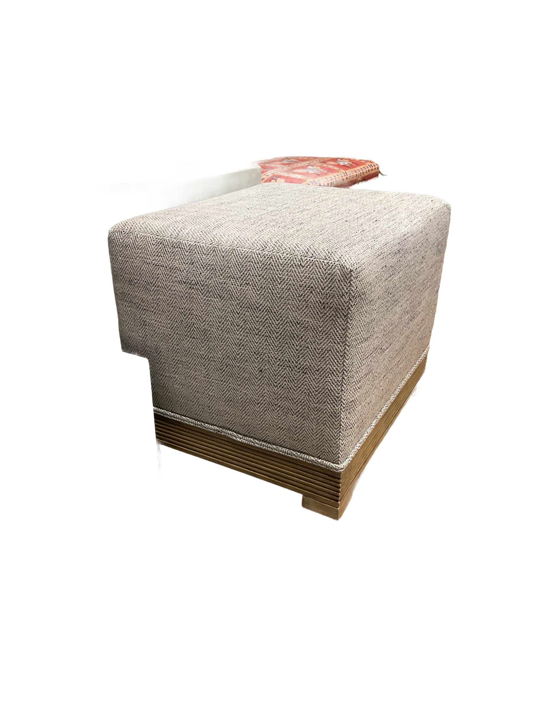 Woodstock Ottoman in Fenwick Mist