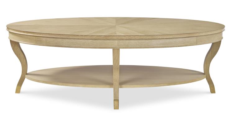 Maison '47 Oval Cocktail Table - Blonde Cerused – Coffee Tables by Century Furniture | Sutter & Vale