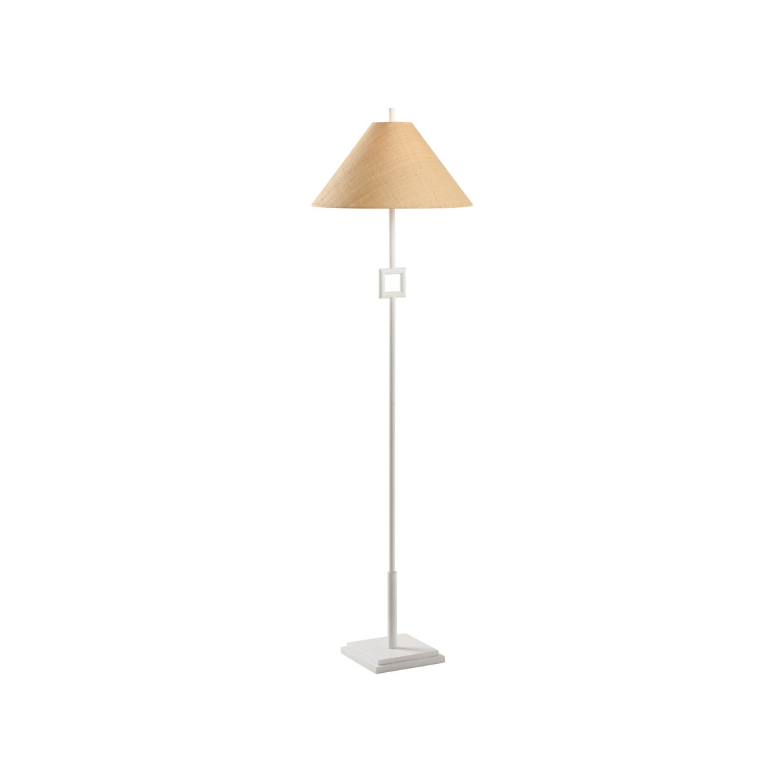 Overhill Floor Lamp - Matte White in 55.5 / Metal - Chelsea House