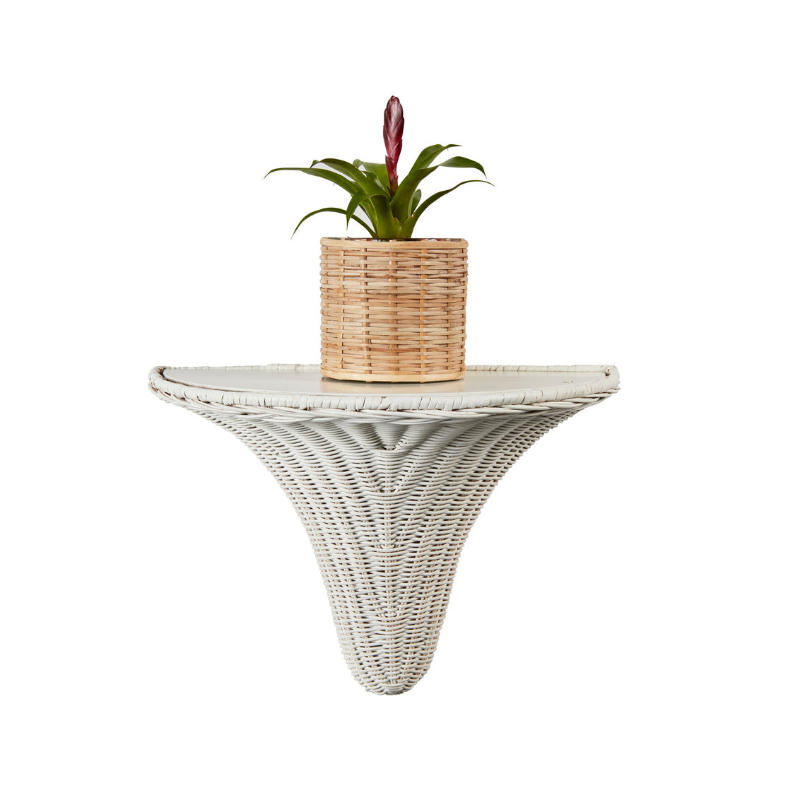 Baytree Wicker Bracket-White in White / Rattan - Chelsea House