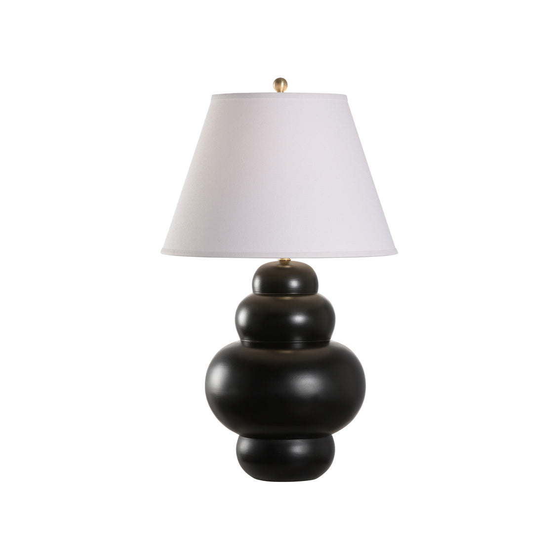 Rotunda Table Lamp - Black in 24 / Ceramic/Porcelain - Chelsea House