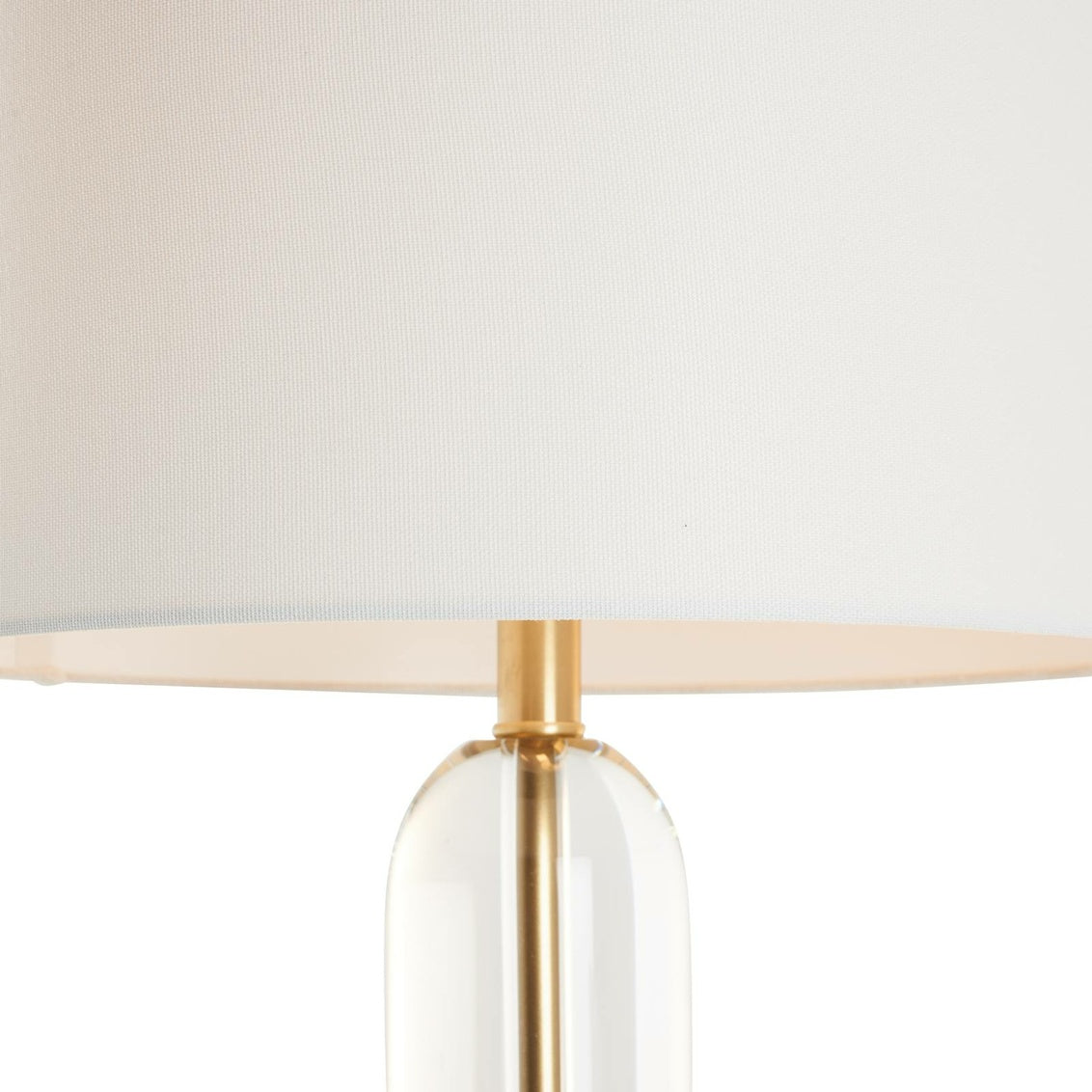 Flynn Table Lamp in Clear/Brushed Brass / Crystal - Chelsea House
